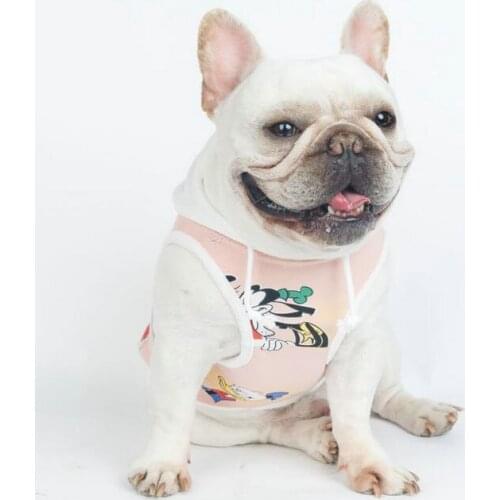 2021 Newest Hot Small Pet Dog Cat Clothing Hoodie Spring Clothes Puppy Clothes Coat Cats Vest Costume Apperal for Teddy Bichon
