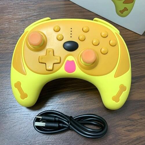 New Wireless Gamepad For NS Switch Pro Controller Cute Dog Bluetooth-Compatible Gamepad For Nintend Switch / Lite Game Joystick