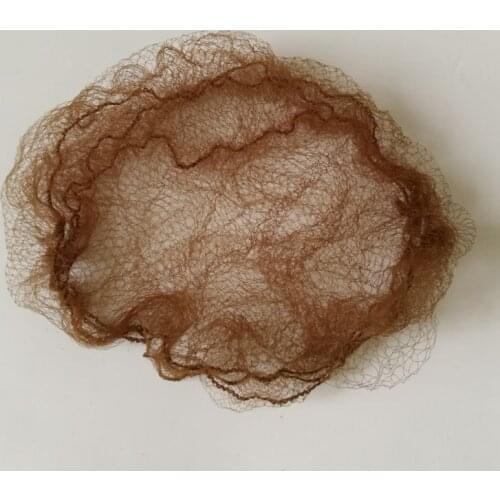 30pcs Coffee Color Nylon Hairnets 5mm Mesh 20 Inches Length Hair Caring or Styling Net for Bun
