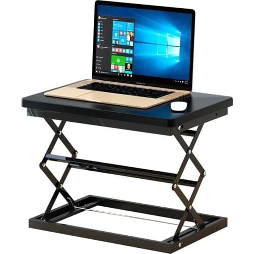 Foldable Computer Table Adjustable Portable Laptop Desk Rotate Laptop Bed Table Lifted Stand Sit Dual Use Laptop Foldout Desk