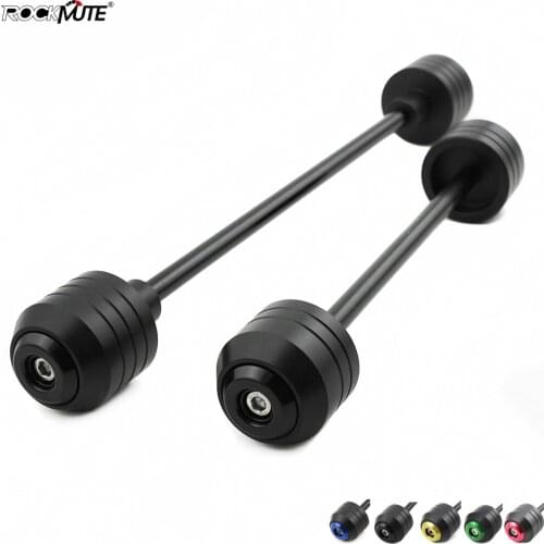 Motorcycle POM Axle Fork Crash Sliders For KAWASAKI ZX-6R 2005-2006 Front Rear Wheel Protector Circle Decoration