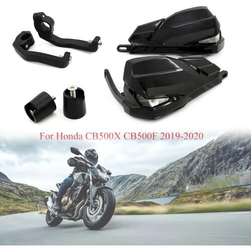 Motorcycle LED wind shield handle hand guards motocross handguards For Honda CB500X CB500F CB 500 F CB 500 X 2019-2020