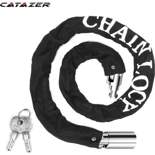 Bicycle Lock Safe Metal Anti-Theft Bike Motorcycle Chain Lock Security Reinforced Bike Chain Locks Bicycle Accessories