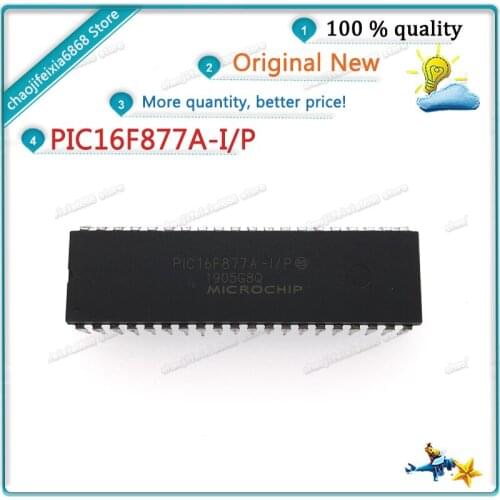 1pcs/lot!PIC16F877A-I/P PIC16F877AIP DIP-40 PIC16F877A 16F877A DIP40 NEW ORIGINAL