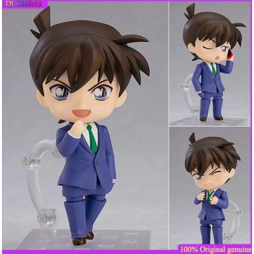 100% Original genuine Detective Conan Kudou Shinichi Mouri Ran Q version figma Action Figure Anime Figure Model Toys Doll Gift
