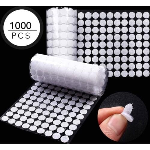 500 Pairs Self-adhesive Dots Tape Round Coins Sticky Dots Tape Mat Carpet Non-slip Fastener Coins