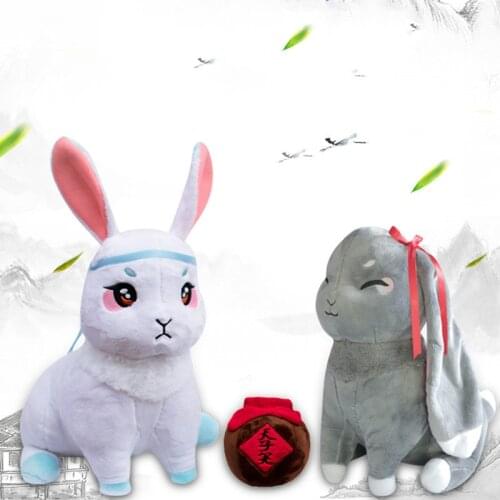 Anime Grandmaster of Demonic Cultivation Wei Wuxian Lan Wangji Pet Rabbit Plush Toy Cosplay Mo Dao Zu Shi Stuffed Toys Props