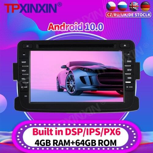 Android 10 PX6 Car Radio For Renault Duster 2012 - 2016 Multimedia Video Recoder Player Navigation GPS Accessories Auto 2din dvd