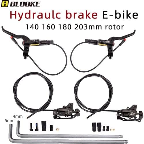 BLOOKE MTB Bike E-bike Electric Scooter Brake Hydraulic Oil Disc140mm 160 180 Bicycle NUTT KUGOO G Booster Dualtron Ultra Eagle