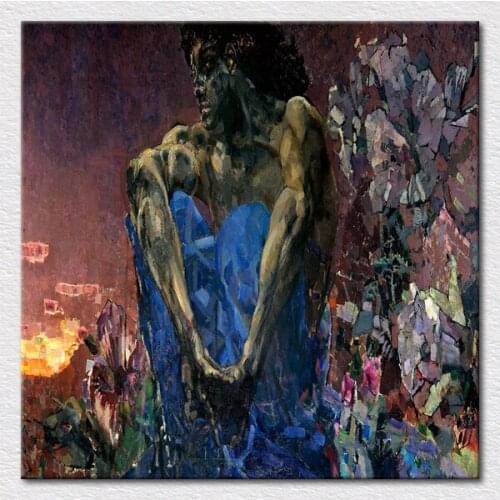 Modern Canvas art printed from impression oil painting with good quality for room walll decor Free Shipping