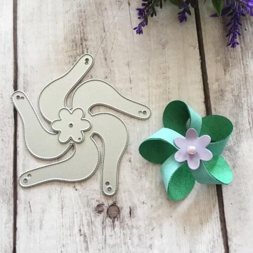 Windmill Metal Cutting Dies Stencil Scrapbooking DIY Album Stamp Paper Card Mold Embossing Decoration Craft H55A