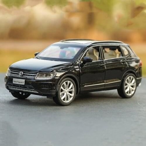1/32 alloy die-casting Volkswagen Tiguan L off-road vehicle simulation car model adult collection childrens toy gift display
