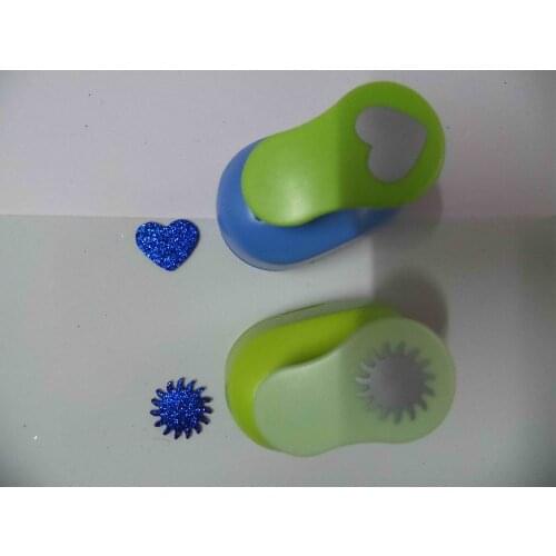 2pcs(2.5cm) sun and heart shape craft punch set Punch Craft Scrapbooking school Paper Puncher eva hole punch free shipping