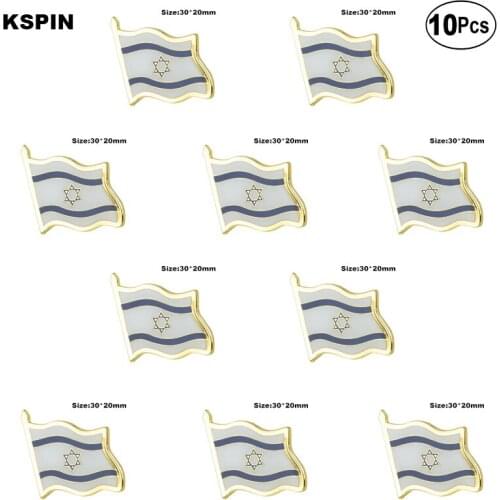 Israel Lapel Pin Flag badge Brooch Pins Badges 10Pcs a Lot