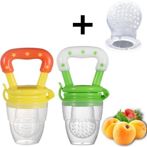 Fresh Food Nibbler Baby Pacifiers Feeder Kids Fruit Feeder Nipples Feeding Safe Baby Supplies Nipple Teat Pacifier Bottle