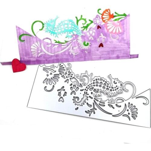 Julyarts Sea Horse Scrapbooking Cutting Dies Craft Supplies Craft for Album Paper DIY Gift Card Decoration Embossing Dies New