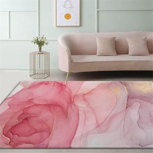 Nordic Style Pink Floor Carpet For Living Room Modern Big Size Cute Carpet Bedroom Decor For Teen Girl Bedside Mat Area Rug