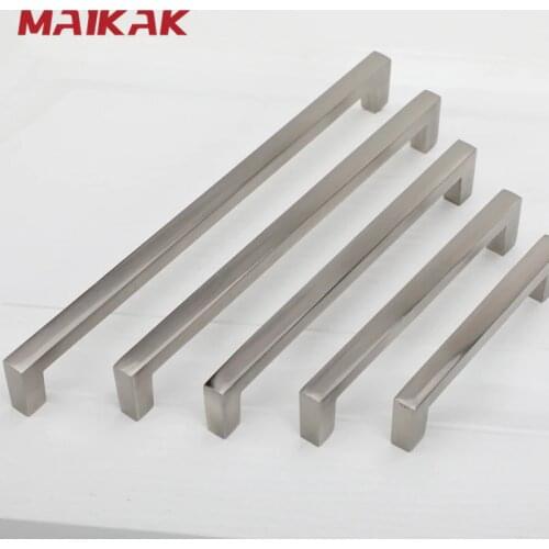 MAIKAK Cabinet Handles Kitchen Door Handles Drawer Knobs Aluminum Alloy Wardrobe Door Handles Brushed Modern Style Hardware