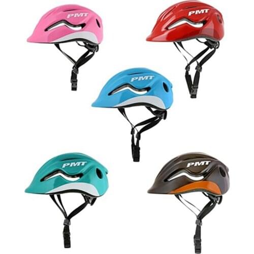 PMT Bicycle Helmet Super Light Safety Childrens Riding Helmet Breathable Rotating Adjuster Bicycle Helmet
