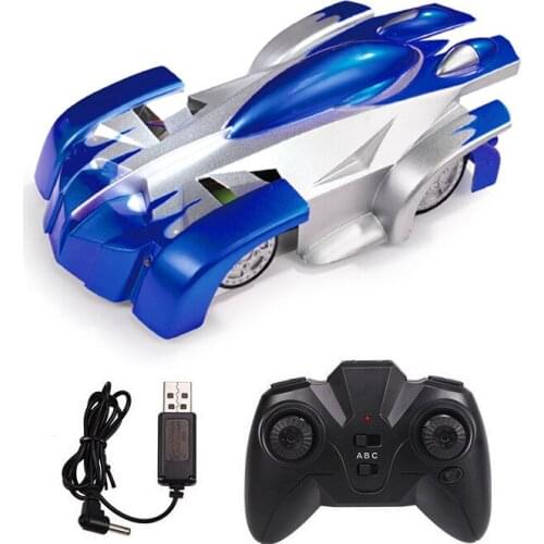 Wall Climbing Cars Remote Control Anti Gravity Ceiling RC Racing Car With LED Lights 360 Degree Rotating Stunt Electric Toys
