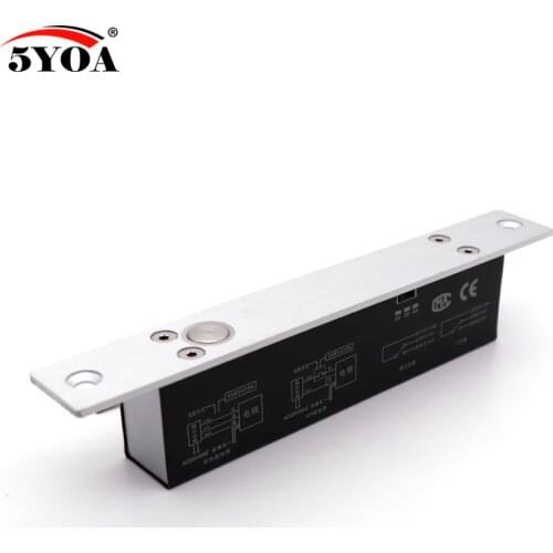 Narrow Door Electric Bolt Mortise Lock for Door Lock Access Control DC 12V Stainless Steel Fail Safe Secure NC NO Electronic