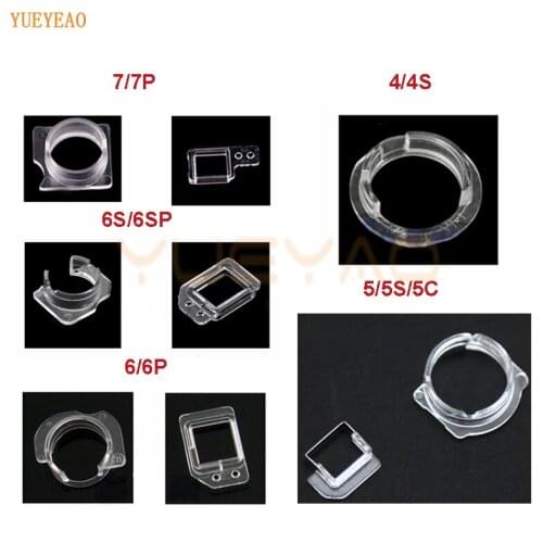 1Set Light Sensor & Front Camera Plastic Cap Holder Lens Clip Ring Bracket For iPhone 5 5S 5C SE 6 6S 7 Plus Replacement