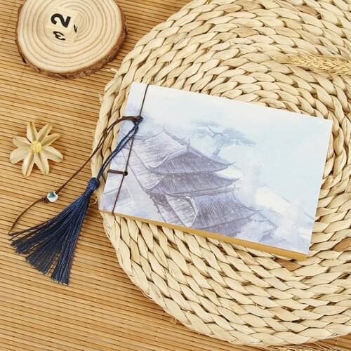 1pcs Retro Notebook Weekly Planner Stationery School Chinese Style Tassel Handmade Sketchbooks Notepad School office supplies