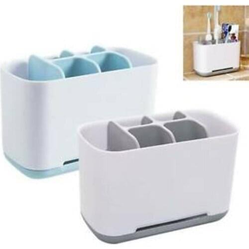 1pcs Toothbrush Toothpaste Holder Case Shaving Makeup Brush Electric Toothbrush Holder Organizer Stand Bathroom Accessories