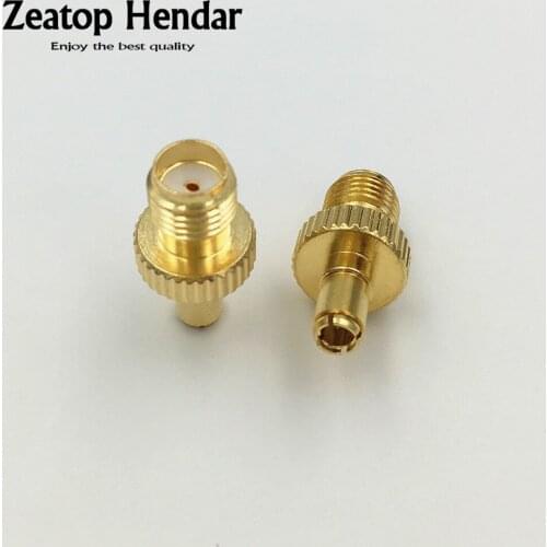 1Pcs Brass TS9 Male Plug to SMA Female Jack RF Straight Connector Gold Plated