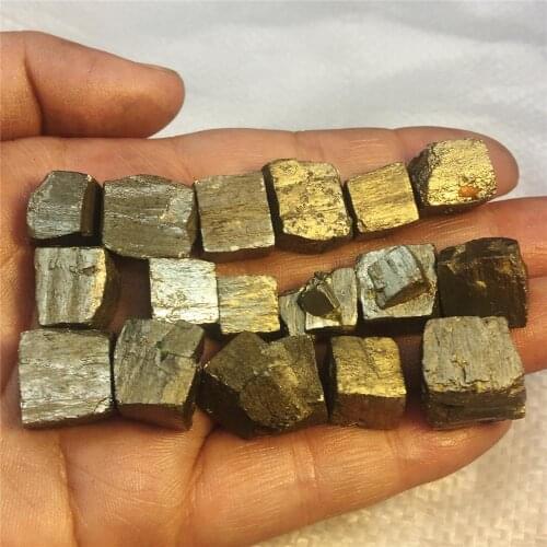 100G Beautiful natural pyrite crystal tumbling crystal healing specimen gem mineral home desktop aquarium decoration