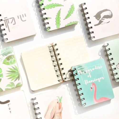 1X Lovely Cat Flamingos Rabbit Leaves Strawberry Portable Soft Notebook Stationery Diary Sketchbook School Planner Student Gift