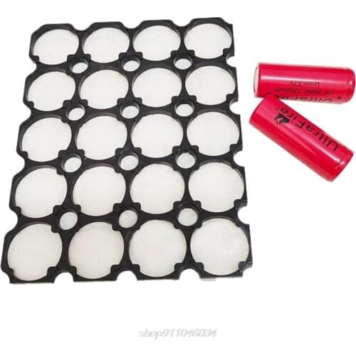 20PCS 32650 1x2Battery Holder Safety Anti Vibration Plastic Cell Brackets for 32650 Batteries Pack N26 20 Dropshipping