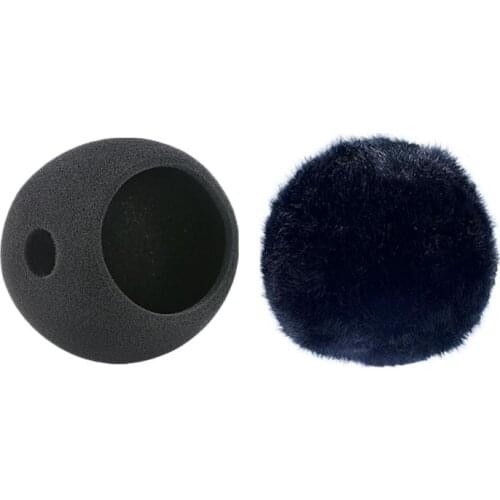 2021 New Foam Mic Cover Artificial Fur Mic Windscreen Muff for Blue Snowball Microphone