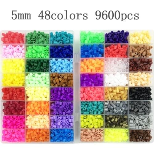 5mm beads 24/48/36box packing Hama beads Education Toys Iron beads handmaking perler Fuse beads diy toy