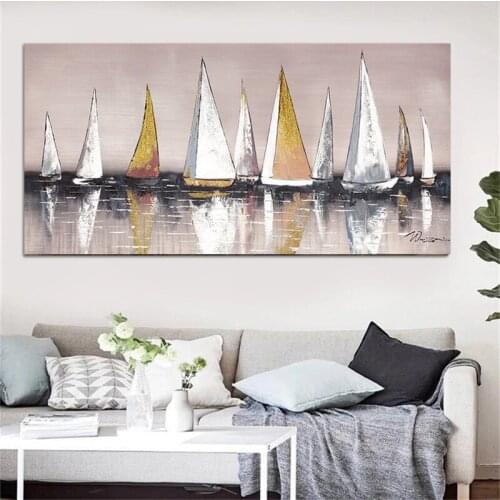 Abstract Modern Landscape City Canvas Painting Wall Posters and Prints Wall Art Picture for Living Room Home Decoration Cuadros