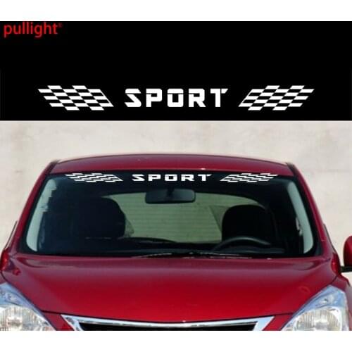 Car Racing Checkered Flags Sport Vinyl Windshield Decals Stickers