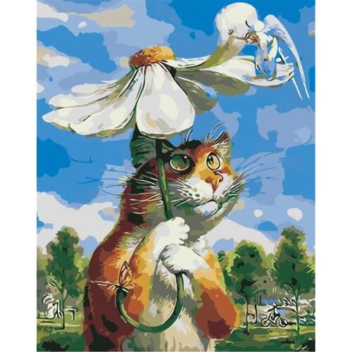 Petrichor Great Painting By Numbers For Adults Heart Balloon Landscape Diy Oil Paints Handpainted Home Decoration Wall Artcraft