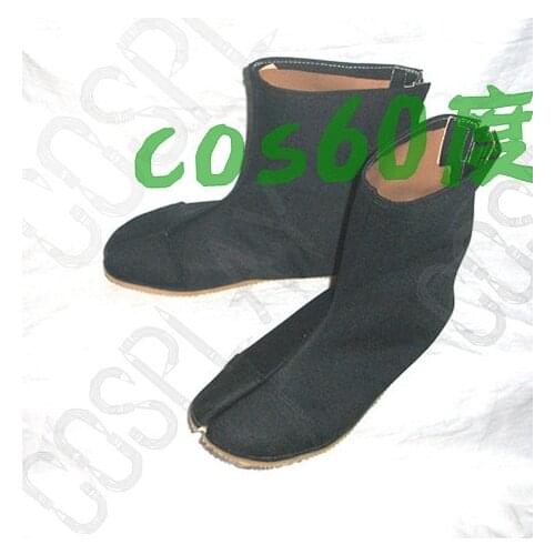 Ninja Tabi Black Rikio JikaTabi Cosplay Shoes S008