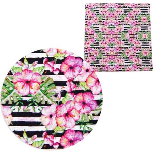 David accessories 50*145cm 100％ Cotton Fabric Flamingo Flower Printed Cotton Fabric DIY Sewing The Cloth Home Textile,c10401