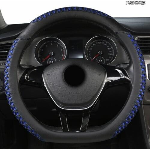 FUZHKAQI Leather Car Steering Wheel Cover For Opel Astra J G Insignia Zafira a b Corsa d Mokka Vivaro Meriva