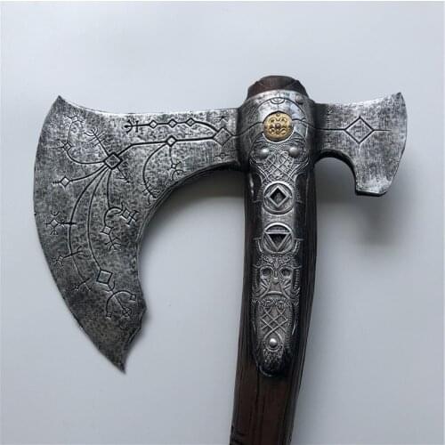 93cm War Beast Sacrifice Axe Prop Weapon Role Playing Game Movie Cos Pirate Ghost Axe PU Weapon Model Toy Prop 1:1 Cosplay Axe