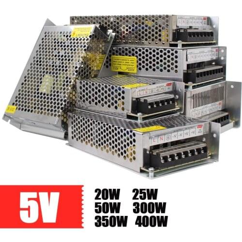 DC 5V Switching Power Supply Power Transformer 20W 25W 50W 300W 350W 400W 4A 5A 10A 60A 70A 80A 5V Volt Converter Transformador