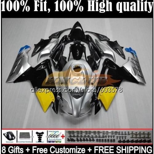 Injection For Aprilia RS-125 RS 125 RS4 54CL.144 RSV125 2006 2007 2008 2009 2010 2011 RS125 06 07 08 09 11 Fairings Silver black