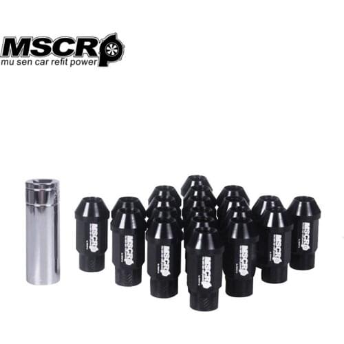 Wheel Nuts Forged 7075 Aluminum Wheel Lug Nuts P 1.5, L: 50mm 20Pcs