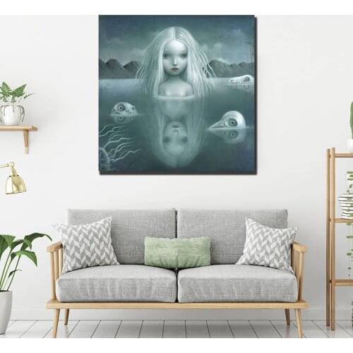 Beautiful Nightmares Nicoletta Ceccoli Canvas Painting Print Bedroom Home Decor Modern Wall Art Oil Painting Poster Pictures HD