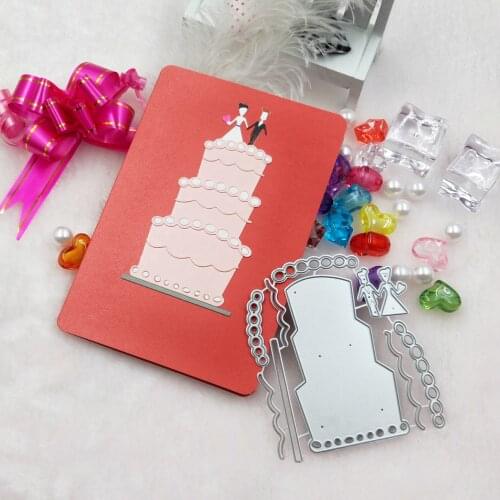 Wedding cake metal cutting mold scrapbook brand new 2019 DIY scrapbook album greeting card decoration embossing DIY paper card