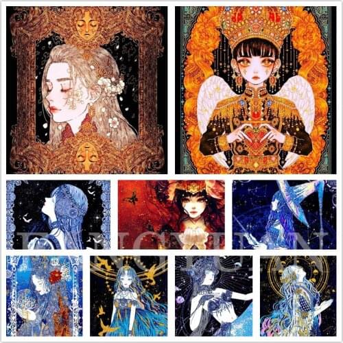 Cartoon Girls Full Diamond Painting 5D Color Queen Princess Inlaid Embroidery Cross Stitch Kit Home Decoration Wall Art Pictures