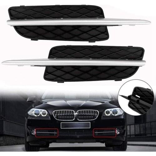 Car Front Bumper Lower Grille Cover & Chrome Trim For-BMW X5 E70 X6 E71 2007-2010 51117159593/51117168923
