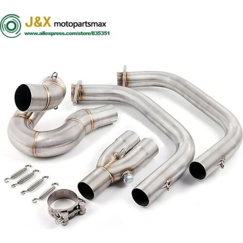 Full System Pipe Slip-On For kawasaki Z650 NINJA 650 Motorcycle Exhaust Muffler Modified Middle Link Pipe