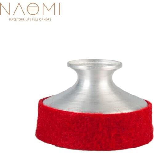 NAOMI Alto Sax Mute Lightweight Aluminum Alloy Sax Mute Saxophone Sound Dampener Practice Silencer For Alto Saxophone Red